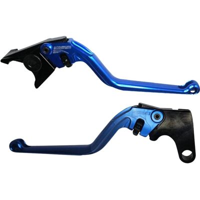 Levier d'embrayage en aluminium CNC bleu ACCOSSATO - Pièce de moto - Publicité Levier d'embrayage en aluminium CNC bleu ACCOSSATO - Pièce de moto - Publicité