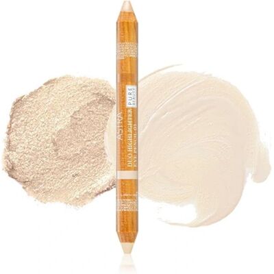 Astra Make-up Pure Beauty Duo Highlighter - Zest Limone - Sopracciglia, Guance, Occhi Astra Make-up Pure Beauty Duo Highlighter - Zest Limone - Sopracciglia, Guance, Occhi