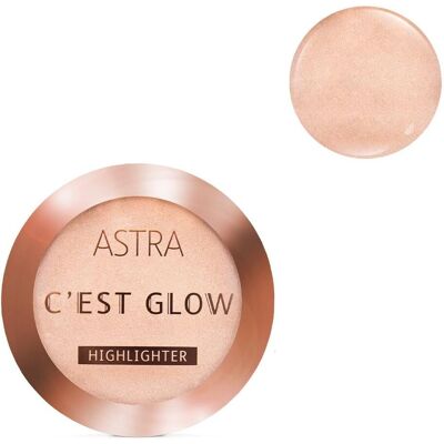 Astra Make Up C’Est Glow Highlighter - Illuminante compatto viso nude Astra Make Up C’Est Glow Highlighter - Illuminante compatto viso nude