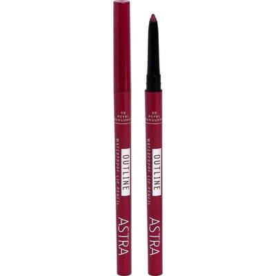Astra Make Up - Modello 08 ROYAL BURGUNDY Matita Labbra Waterproof - Lip Pencil Astra Make Up - Modello 08 ROYAL BURGUNDY Matita Labbra Waterproof - Lip Pencil