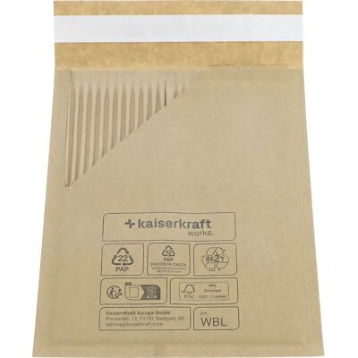ratioform terra Wavebag Light braun - Papierpolster-Versandtaschen ratioform terra Wavebag Light braun - Papierpolster-Versandtaschen