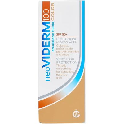 Ganassini Neo Viderm 100 SPF50+ Färgad Emulsion - Solskydd för Känslig Hud Ganassini Neo Viderm 100 SPF50+ Färgad Emulsion - Solskydd för Känslig Hud