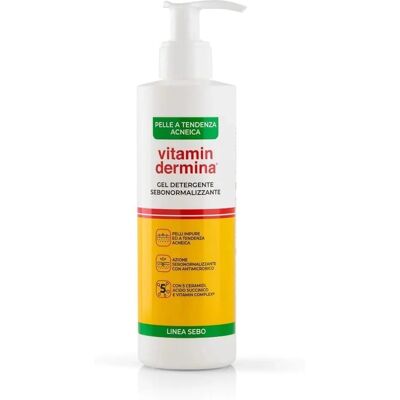 Vitamindermina Sebo Gel - Detergente viso per pelle grassa Vitamindermina Sebo Gel - Detergente viso per pelle grassa