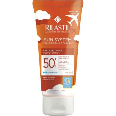 Latte Sun System SPF50+ per pelle sensibile - Protezione solare Latte Sun System SPF50+ per pelle sensibile - Protezione solare