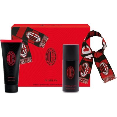 Cofanetto Milan Deodorante 150ml + Gel Doccia 200ml + Sciarpa Uomo Cofanetto Milan Deodorante 150ml + Gel Doccia 200ml + Sciarpa Uomo