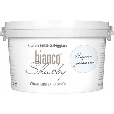 biancoShabby - bianco ghiaccio 2,5 L - Bianco ghiaccio - 2,5 L - Paint - Publicité biancoShabby - bianco ghiaccio 2,5 L - Bianco ghiaccio - 2,5 L - Paint - Publicité