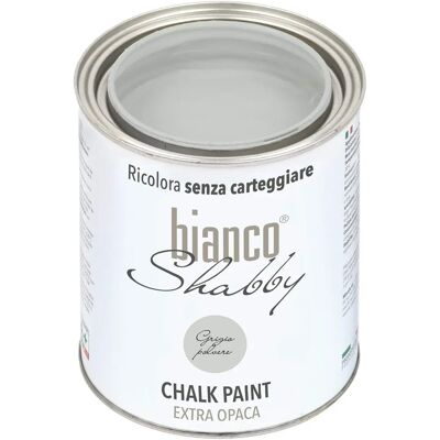 Peinture à la craie biancoShabby - gris poussière - meubles & murs - shabby chic vintage - 1L - Publicité Peinture à la craie biancoShabby - gris poussière - meubles & murs - shabby chic vintage - 1L - Publicité