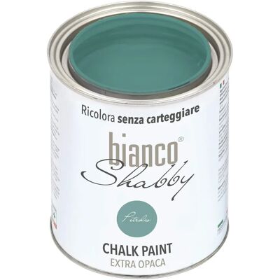 Peinture à la craie Bianco Shabby Petrolio - Vintage Shabby Chic - 1L - Publicité Peinture à la craie Bianco Shabby Petrolio - Vintage Shabby Chic - 1L - Publicité