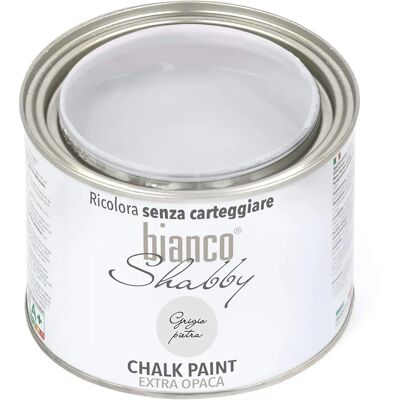 biancoShabby - Pintura a la tiza extra opaca - Grigio pietra - 500 ml - Paint - Publicité biancoShabby - Pintura a la tiza extra opaca - Grigio pietra - 500 ml - Paint - Publicité