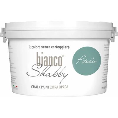 biancoShabby - Chalk Paint - Petrolio - 2,5 L - Paint biancoShabby - Chalk Paint - Petrolio - 2,5 L - Paint
