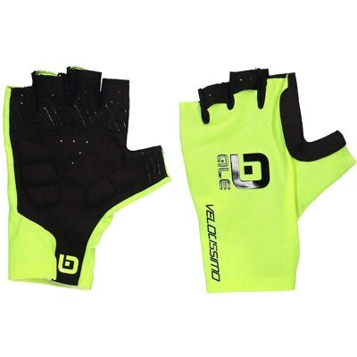 Guanti da ciclismo Alé Velocissimo - Giallo Fluorescente/Nero - M Guanti da ciclismo Alé Velocissimo - Giallo Fluorescente/Nero - M
