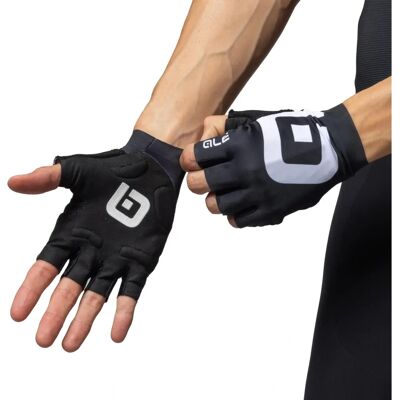 Alé Air Cycling Gloves - Unisex - Black & White - L Alé Air Cycling Gloves - Unisex - Black & White - L