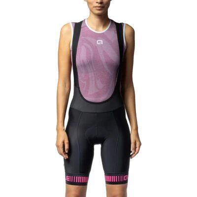 Alé Pantalones cortos de ciclismo con tirantes PRR Strada - Negro/Rosa - L Alé Pantalones cortos de ciclismo con tirantes PRR Strada - Negro/Rosa - L