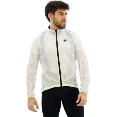 Veste Alé Light Pack blanche - pour cyclisme - Publicité Veste Alé Light Pack blanche - pour cyclisme - Publicité