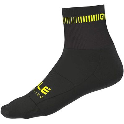Alé Qskin Socken - M Schwarz/Fluoreszierend Gelb Alé Qskin Socken - M Schwarz/Fluoreszierend Gelb