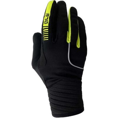 Guantes Windproof Alé - Negro/Reflejantes Guantes Windproof Alé - Negro/Reflejantes