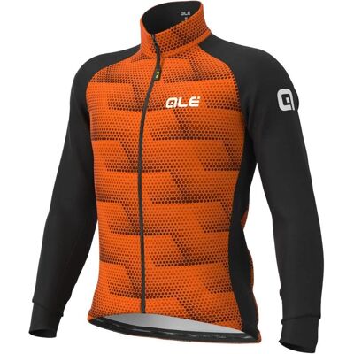 Veste Cyclisme Orange Alé Sharp - Coupe-vent, Thermique - Publicité Veste Cyclisme Orange Alé Sharp - Coupe-vent, Thermique - Publicité