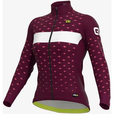 Maillot de manga larga Alé PRR Stars Lila Blanco Maillot de manga larga Alé PRR Stars Lila Blanco