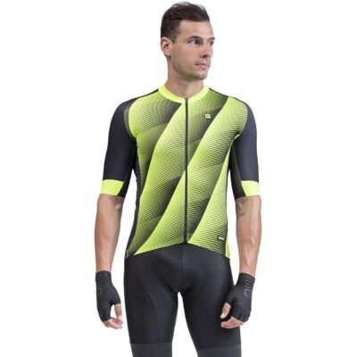 Maglia da ciclismo Alé PRR Square - Microforato Light & Geo Light - Vestibilità performance - 125g Maglia da ciclismo Alé PRR Square - Microforato Light & Geo Light - Vestibilità performance - 125g
