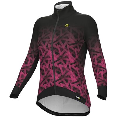 Alé PRR Pyramid Rosa Fluorescente Nera Donna - Giacca Alé PRR Pyramid Rosa Fluorescente Nera Donna - Giacca