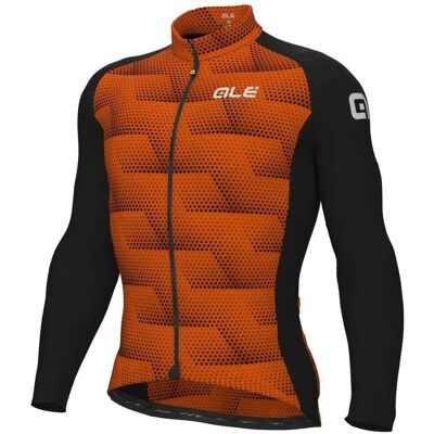 Maillot Alé XS Orange Coupe-vent Thermique - Jersey - Publicité Maillot Alé XS Orange Coupe-vent Thermique - Jersey - Publicité