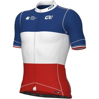 Maillot de ciclismo Alé Groupama-FDJ 2023 - Tejido ligero y transpirable Maillot de ciclismo Alé Groupama-FDJ 2023 - Tejido ligero y transpirable