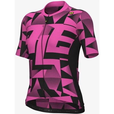Maillot à manches courtes Multiverso Rose PR.E de Ale - Maillot - Publicité Maillot à manches courtes Multiverso Rose PR.E de Ale - Maillot - Publicité