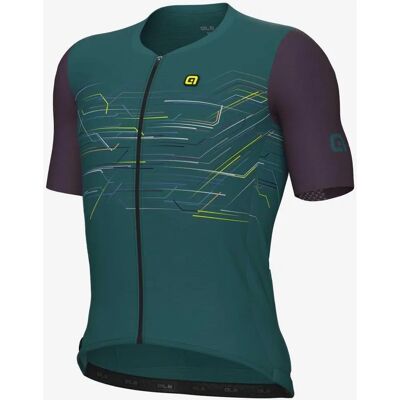 Maillot Alé PR.E Megabyte turquoise foncé - Maillot de cyclisme - Publicité Maillot Alé PR.E Megabyte turquoise foncé - Maillot de cyclisme - Publicité