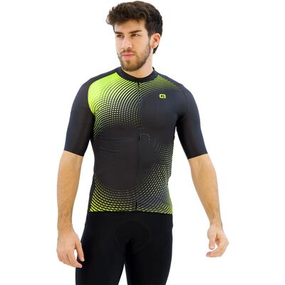 Maglia Alé PRAGMA Optical a manica corta - Giallo e nero Maglia Alé PRAGMA Optical a manica corta - Giallo e nero