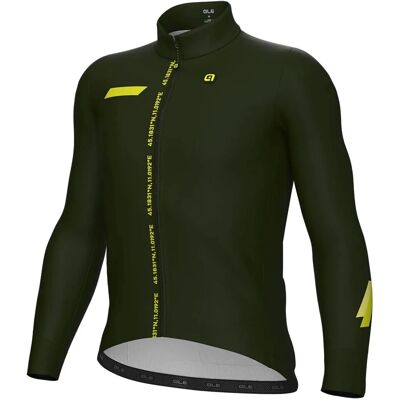 Maillot Alé PR.E Follow Me à manches longues vert foncé jaune - L - Publicité Maillot Alé PR.E Follow Me à manches longues vert foncé jaune - L - Publicité