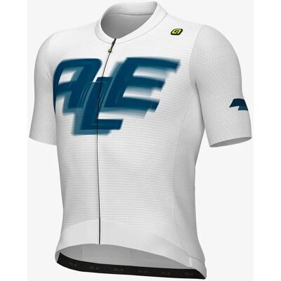 Maillot Alé PR-E Sauvage Blanc Légère pour Route - Publicité Maillot Alé PR-E Sauvage Blanc Légère pour Route - Publicité