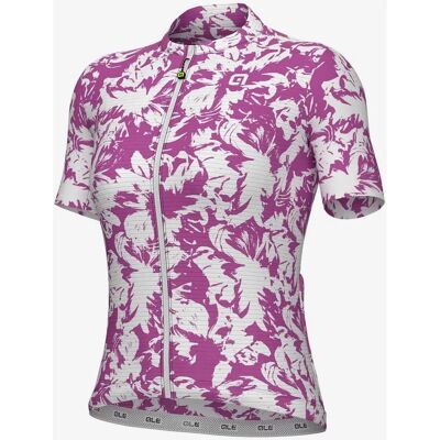 Maillot Alé PRAGMA Essenza Blanco Lila Mujer - Ciclismo Maillot Alé PRAGMA Essenza Blanco Lila Mujer - Ciclismo