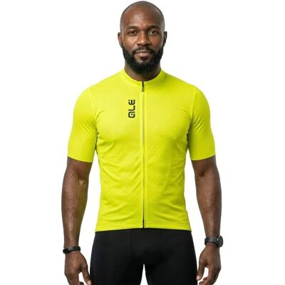 Maglia Alé PRAGMA a maniche corte gialla - Uso su strada Maglia Alé PRAGMA a maniche corte gialla - Uso su strada