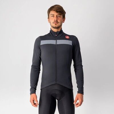 Castelli Puro 3 Lange Mouw Fiets Jersey - Licht Zwart Castelli Puro 3 Lange Mouw Fiets Jersey - Licht Zwart