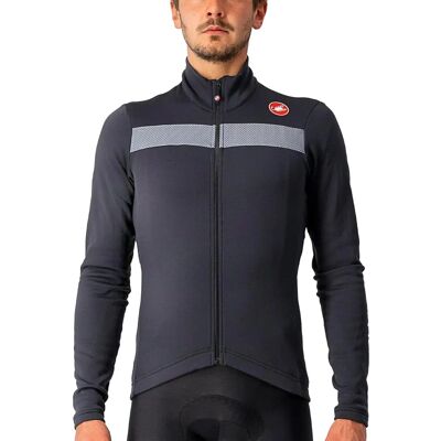 Castelli Puro 3 Lange Mouwen Fiets Jersey - Licht Zwart - Thermokleding Castelli Puro 3 Lange Mouwen Fiets Jersey - Licht Zwart - Thermokleding