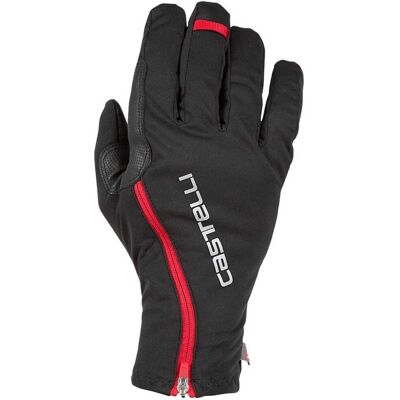 Luva de ciclismo Castelli Spettacolo RoS - Preto/Vermelho - Resistente à água - Quente - Leve - 3-12°C Luva de ciclismo Castelli Spettacolo RoS - Preto/Vermelho - Resistente à água - Quente - Leve - 3-12°C