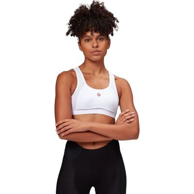 Soutien-Gorge Sport Castelli Rosso Corsa Blanc - XS - Publicité Soutien-Gorge Sport Castelli Rosso Corsa Blanc - XS - Publicité
