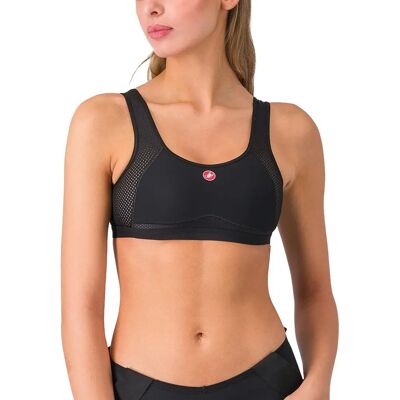 Castelli Kvinnors Rosso Corsa Svart XS Sports-Bh - Sykkeltøy Castelli Kvinnors Rosso Corsa Svart XS Sports-Bh - Sykkeltøy