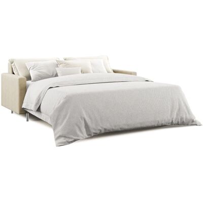 DIVANI.STORE Canapé-lit Megan Beige - Microfibre, 188cm, Fabriqué en Italie - Publicité DIVANI.STORE Canapé-lit Megan Beige - Microfibre, 188cm, Fabriqué en Italie - Publicité