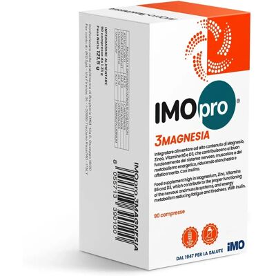 IMO SpA Imopro 3 Magnesio - 90 compresse - integratore di minerali e vitamine IMO SpA Imopro 3 Magnesio - 90 compresse - integratore di minerali e vitamine