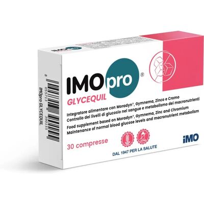 IMO SpA Imopro Glycequil - Controllo Glicemia & Metabolismo - 30 Compresse IMO SpA Imopro Glycequil - Controllo Glicemia & Metabolismo - 30 Compresse