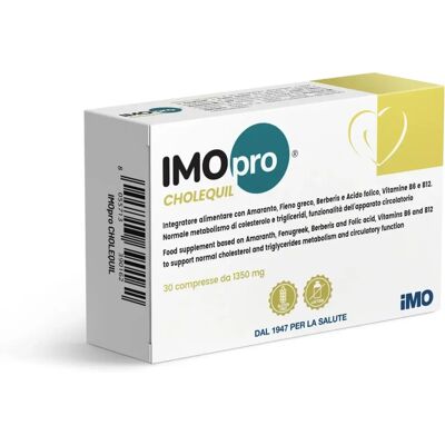 IMO Spa Imopro Cholequil - Supporto Colesterolo e Trigliceridi IMO Spa Imopro Cholequil - Supporto Colesterolo e Trigliceridi