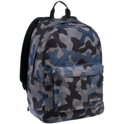 Sac à dos scolaire camouflage vert Seven avec Power Bank - Publicité Sac à dos scolaire camouflage vert Seven avec Power Bank - Publicité
