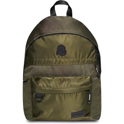 Zaino Invicta Khaki - Poliestere riciclato Verde militare - Tasca esterna Zaino Invicta Khaki - Poliestere riciclato Verde militare - Tasca esterna