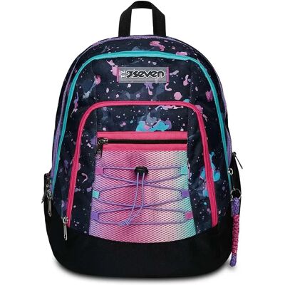 Mochila Seven - Fluo String Girl - Multicolor - Mochila escolar Mochila Seven - Fluo String Girl - Multicolor - Mochila escolar