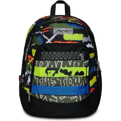 Sac à Dos Seven - Multicolore Polyester - École & Voyage Sac à Dos Seven - Multicolore Polyester - École & Voyage