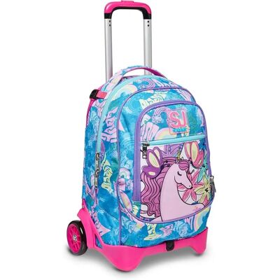 Uniwing Różowa Jack Seven Sj Gang Trolley Plecak - Typ produktu szkolny Uniwing Różowa Jack Seven Sj Gang Trolley Plecak - Typ produktu szkolny