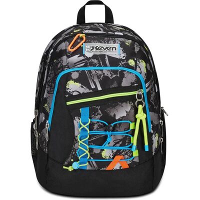 Seven Modell 200102412-899 Mehrfarbiger Rucksack - Schulrucksack Seven Modell 200102412-899 Mehrfarbiger Rucksack - Schulrucksack