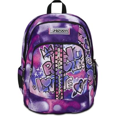 Seven Fortgeschrittene Rucksack - Bubble Street - Schulrucksack Seven Fortgeschrittene Rucksack - Bubble Street - Schulrucksack