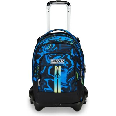 Seven Rucksack mit abnehmbarem Trolley - Mehrfarbige Schultasche Seven Rucksack mit abnehmbarem Trolley - Mehrfarbige Schultasche